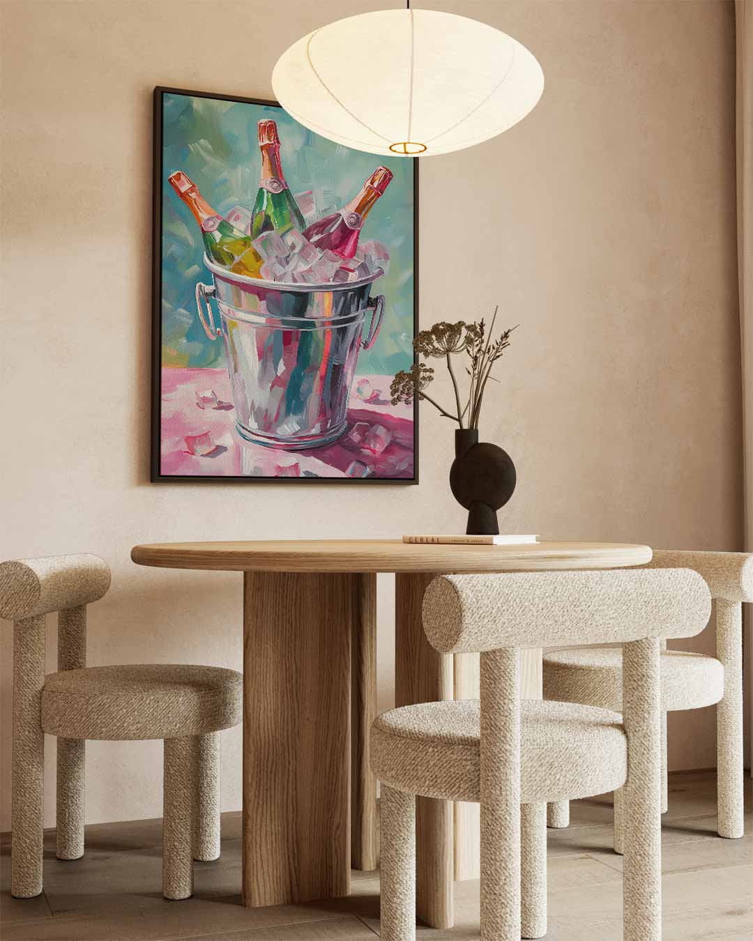 Verfrissende Bubbelstijl Kunstwerk-canvas-dibond-plexiglas-wanddecoratie-WallArtistic
