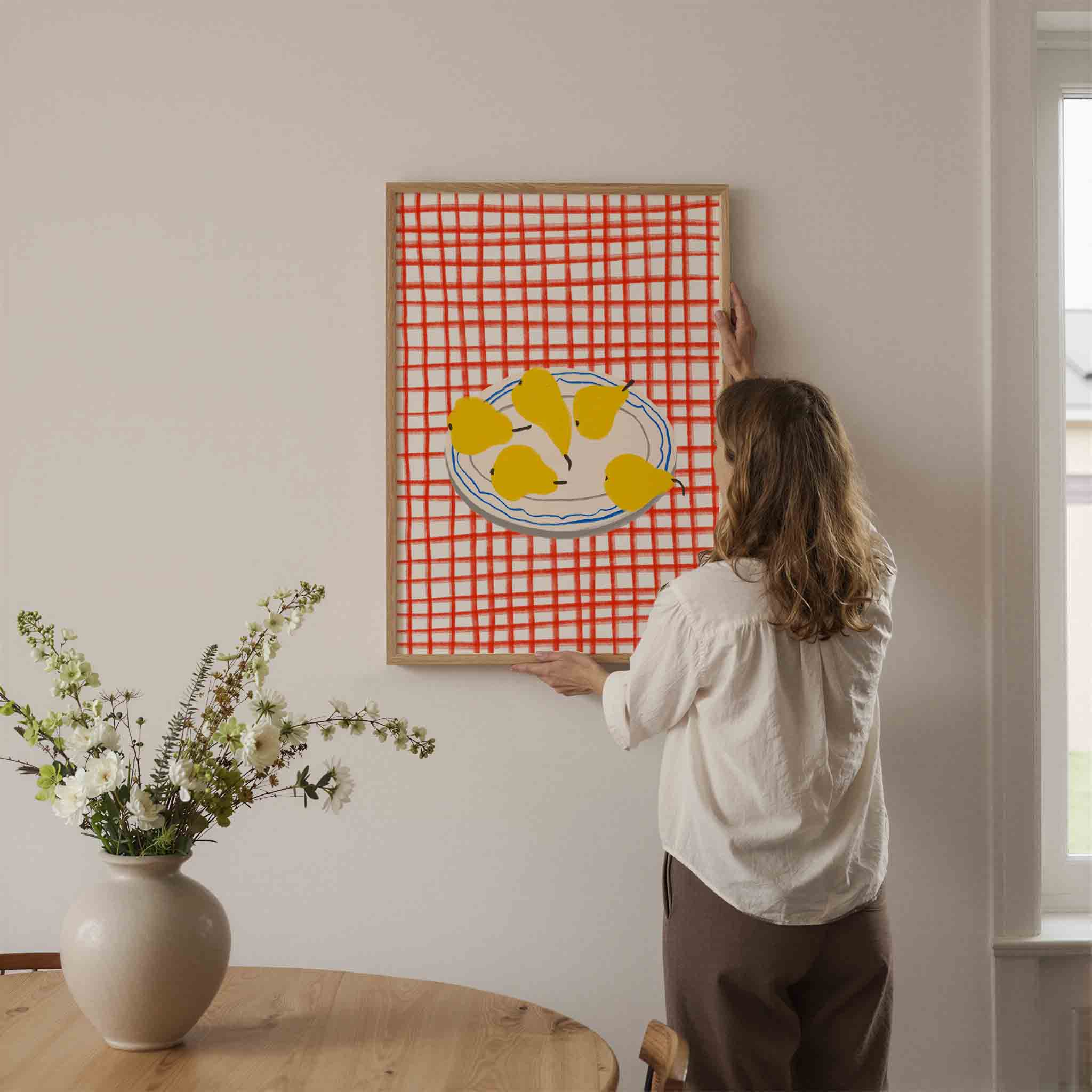 Peren op bord Poster