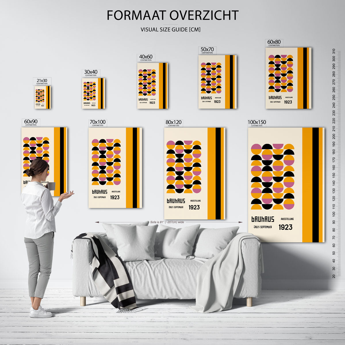 Vormritme en kleur Poster