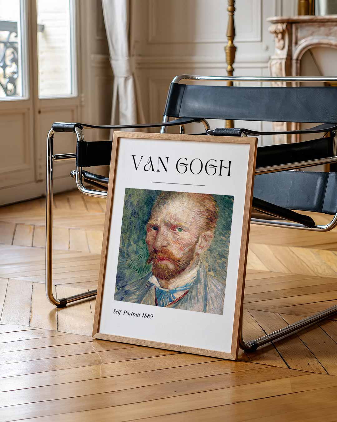 Van Gogh Zelfportret 1889 Poster-WallArtistic