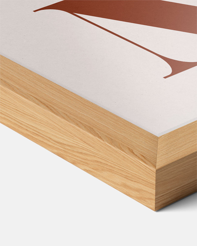 Stijlvolle "Oh No" Typografie Poster-WallArtistic