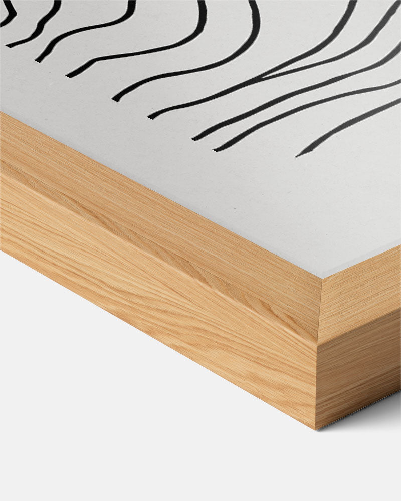 Zwart-Wit Golfkunst Poster-WallArtistic