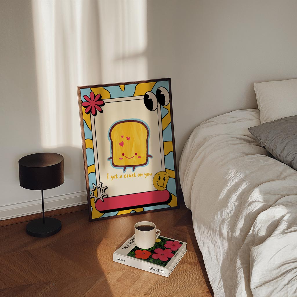 Schattige Toast Poster