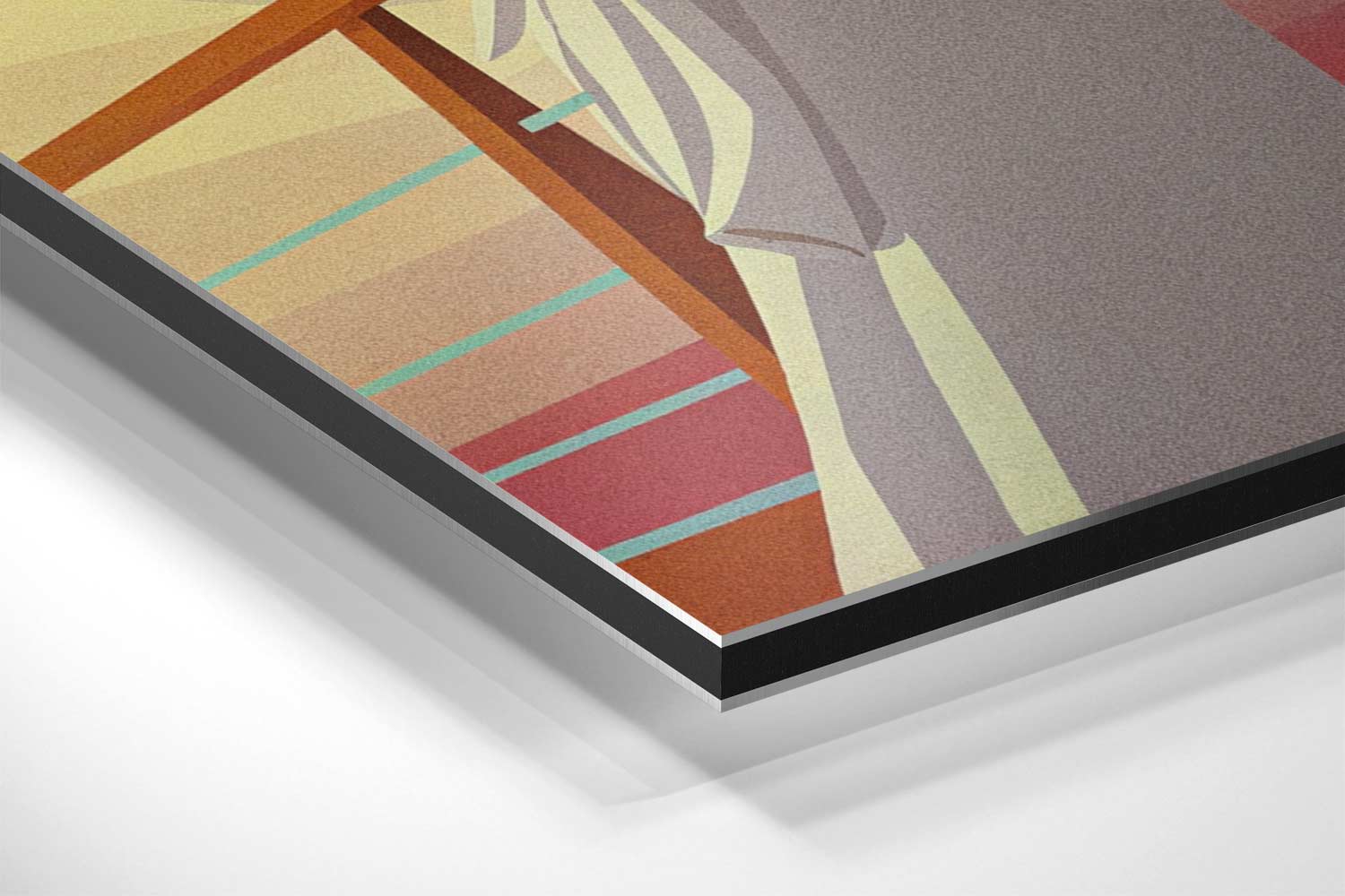 Zomerse Reflecties Kunstwerk-canvas-dibond-plexiglas-wanddecoratie-WallArtistic