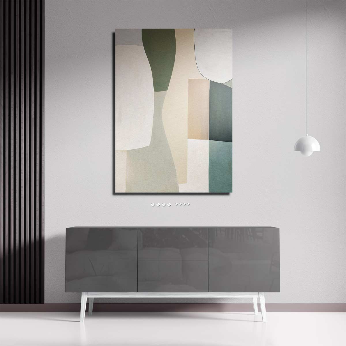 Moderne Abstracte Compositie Kunstwerk-canvas-dibond-plexiglas-wanddecoratie-WallArtistic