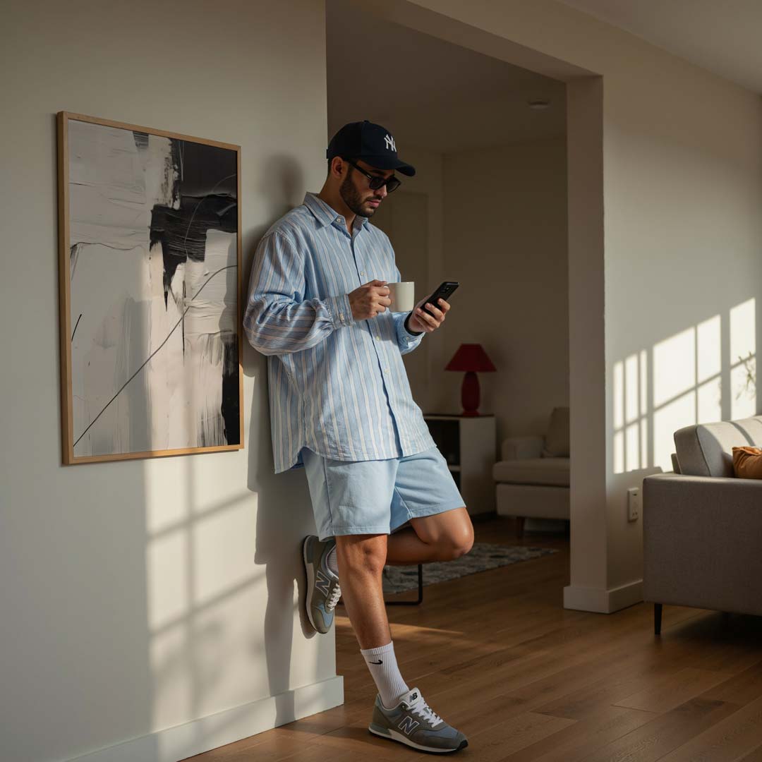 Moderne Abstracte Zwart-Witte Kunstposter-WallArtistic