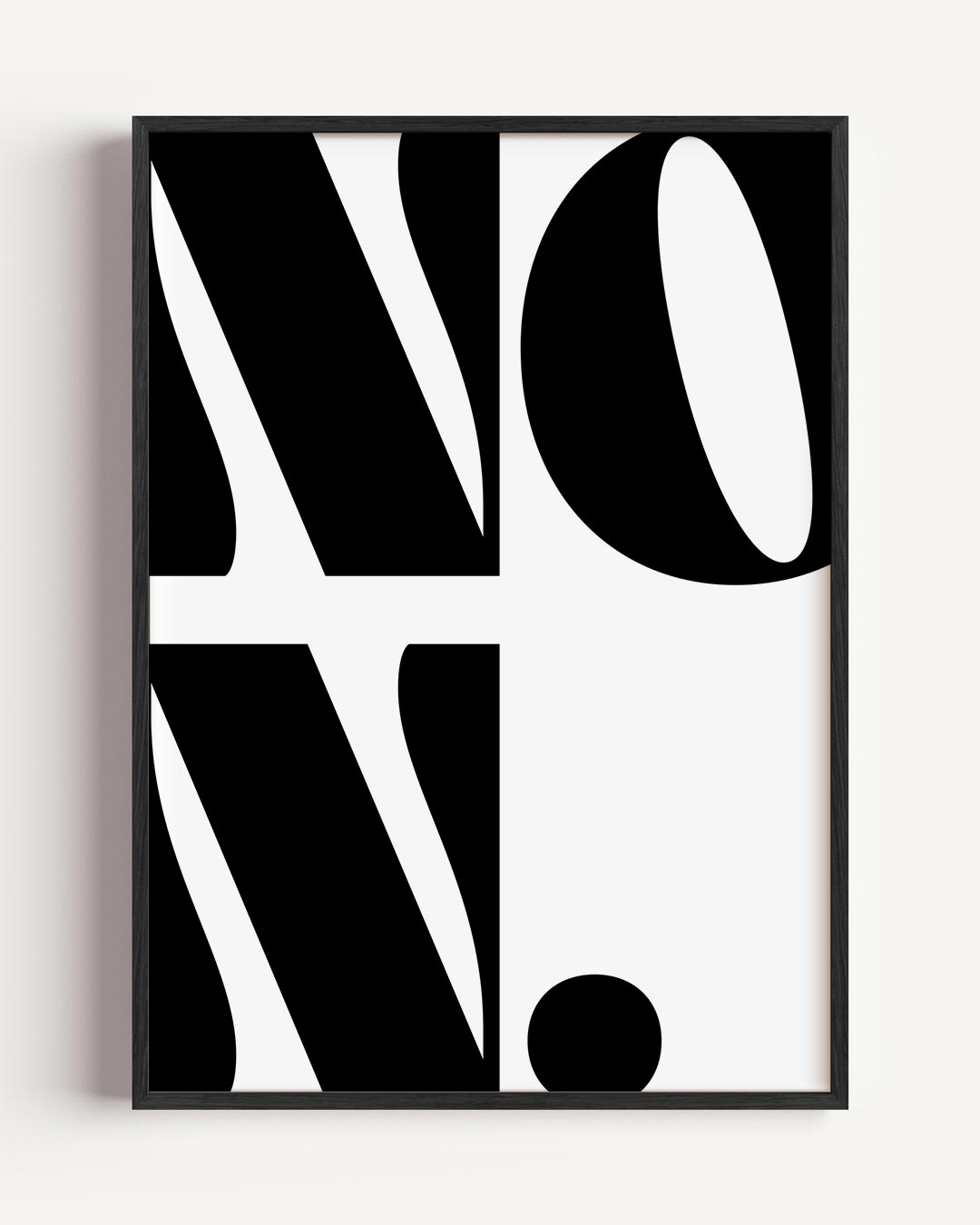 Stijlvolle Minimalistische Typografie Poster-WallArtistic