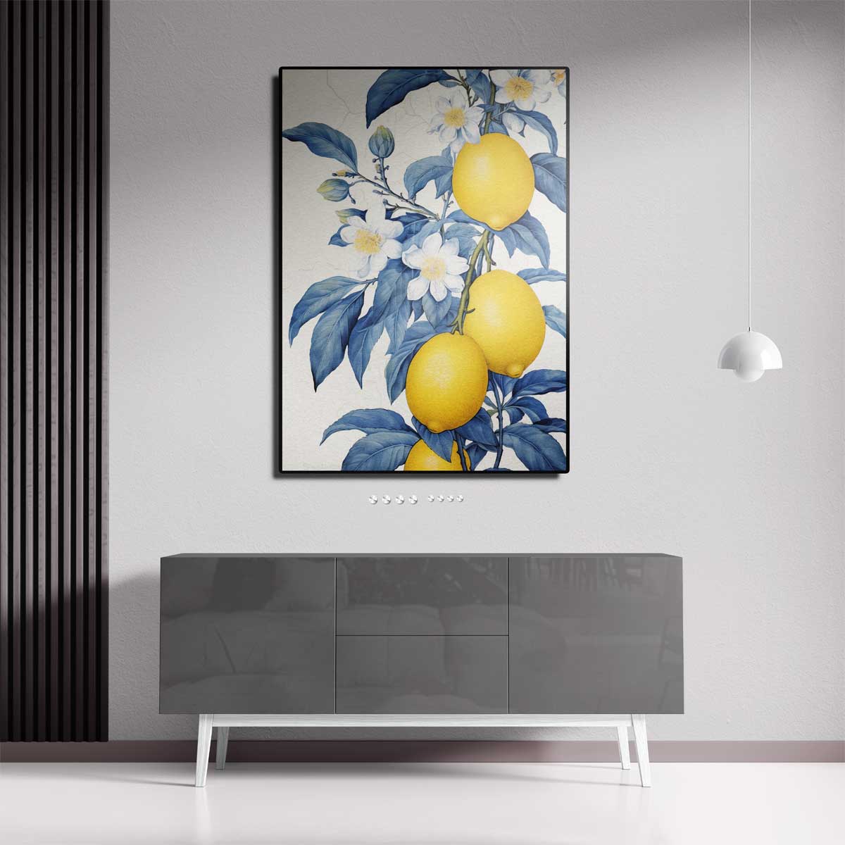 Frisse Citroen Bloesem Kunstwerk-canvas-dibond-plexiglas-wanddecoratie-WallArtistic