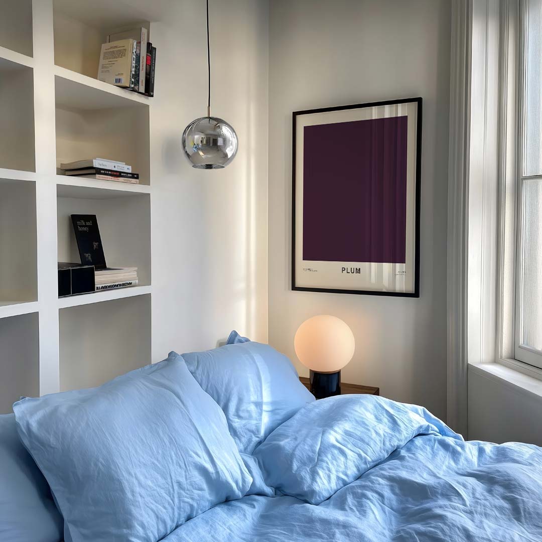 Stijlvolle Pruimkleurige Poster-WallArtistic