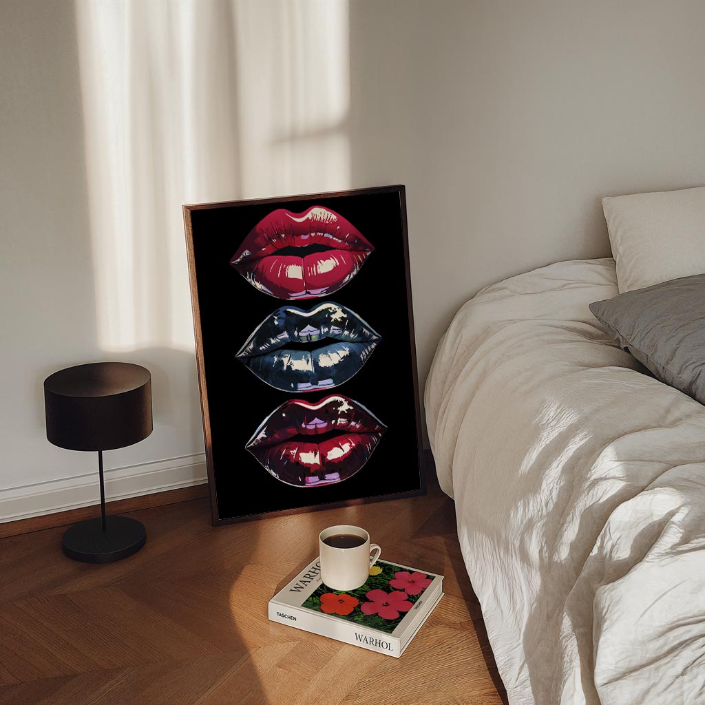 Stijlvolle Lippen Poster