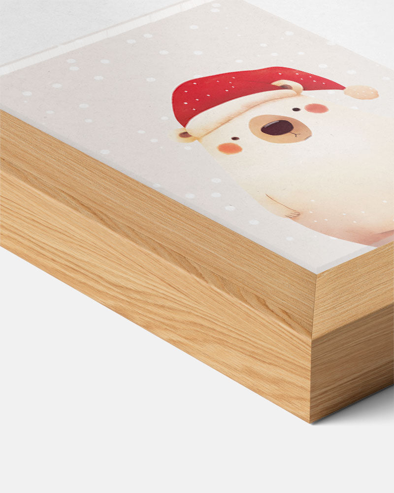 Schattige Kerstbeer Poster