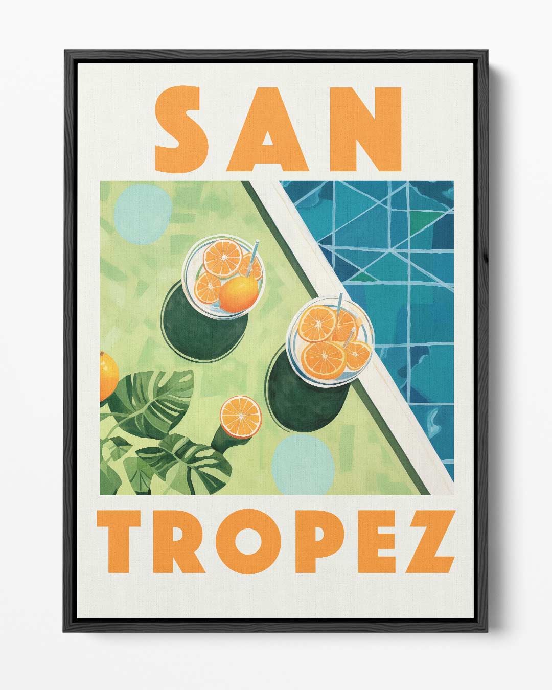 Zonnige St. Tropez Droom Kunstwerk-canvas-dibond-plexiglas-wanddecoratie-WallArtistic