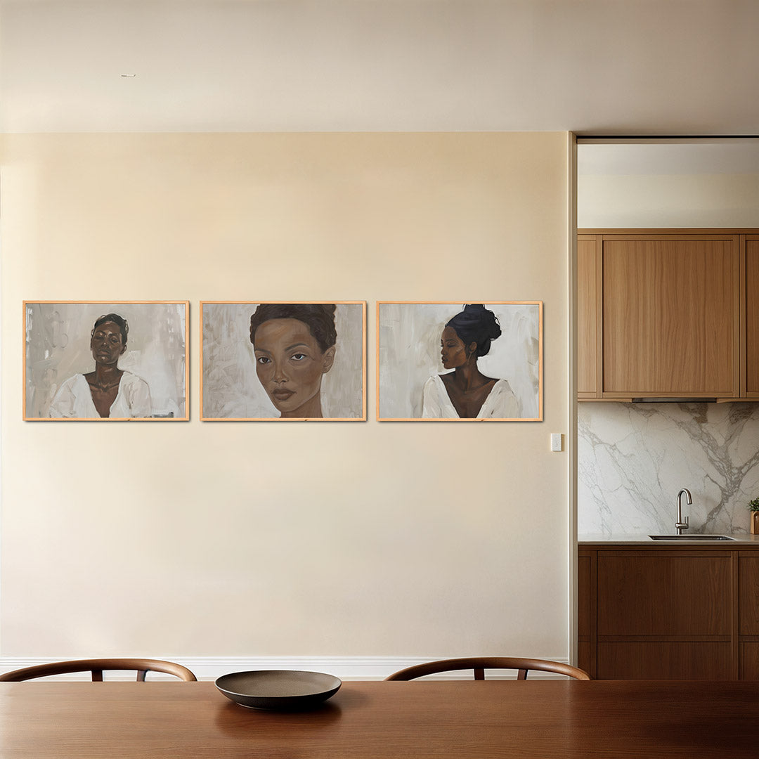 Rustige portretstudie Posterset