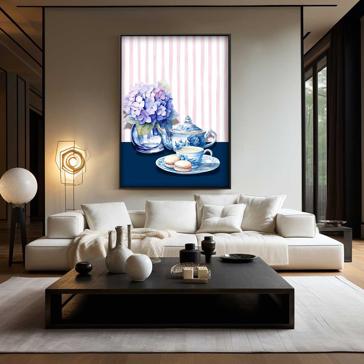 Romantisch Thee Moment Kunstwerk-canvas-dibond-plexiglas-wanddecoratie-WallArtistic