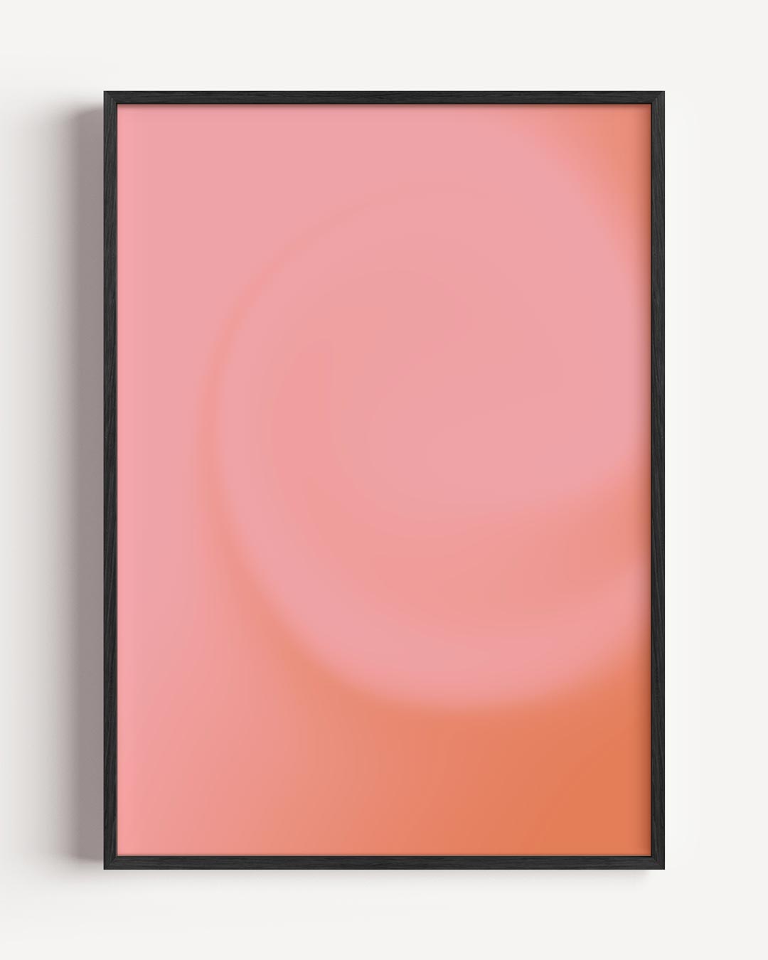 Zachte Roze Dromerige Abstracte Poster-WallArtistic