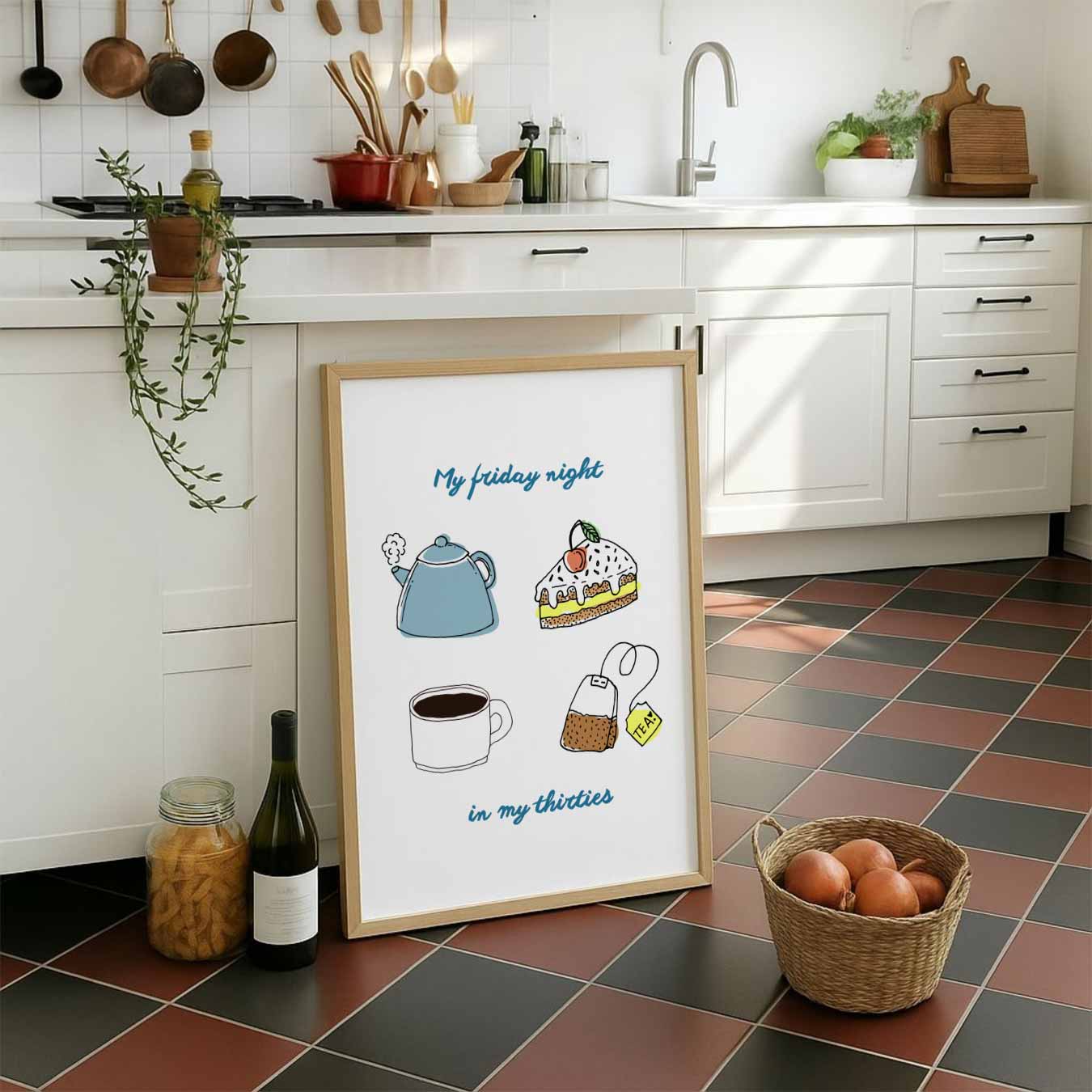 Ontspannen Vrijdagavond Poster-WallArtistic