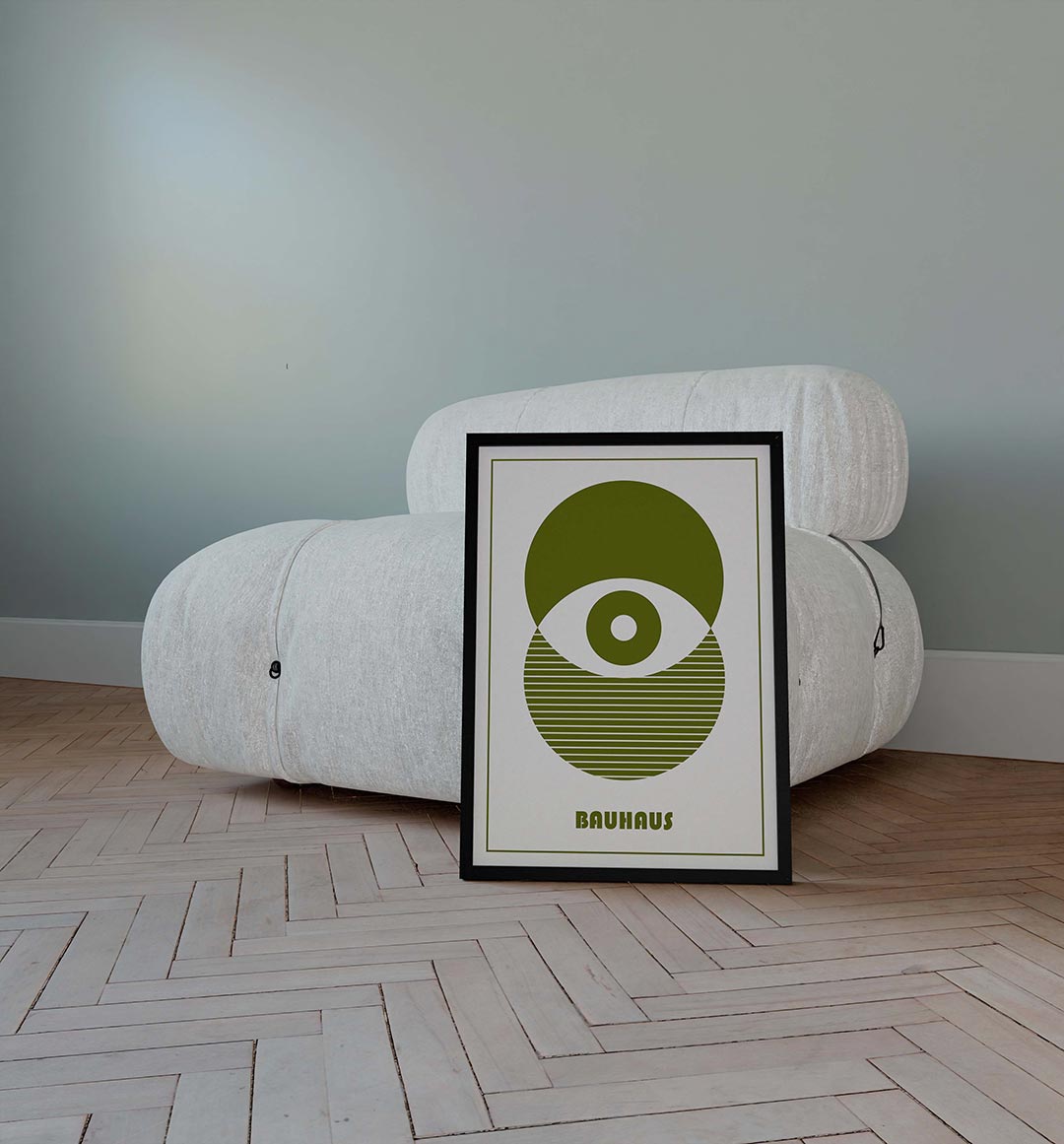 Cirkel en strepen Poster