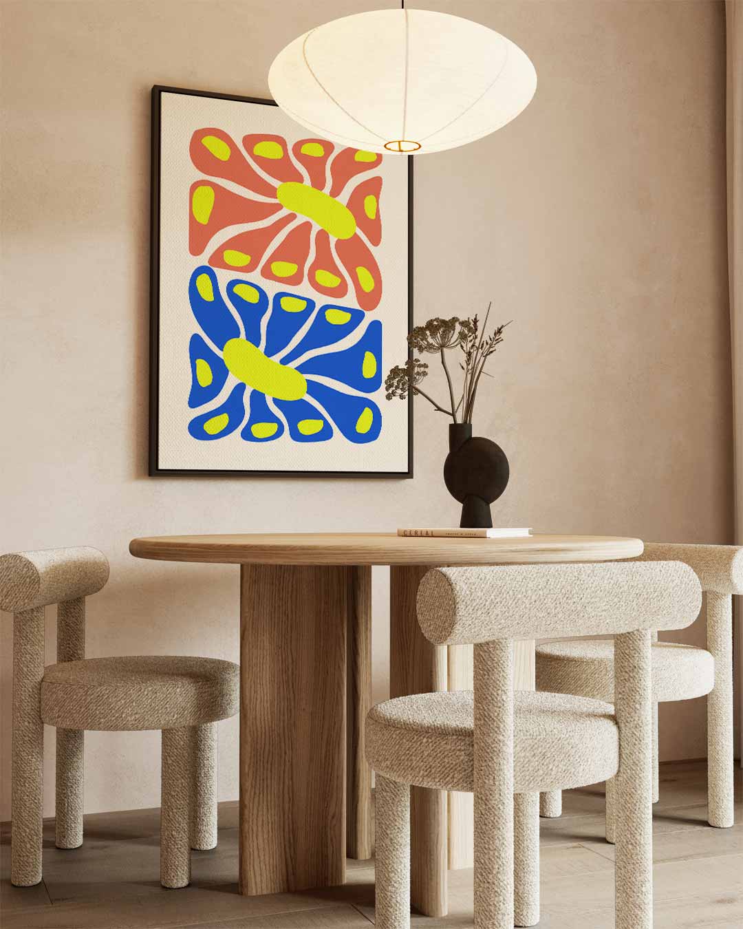 Kleurrijke Bloemexplosie Kunstwerk-canvas-dibond-plexiglas-wanddecoratie-WallArtistic