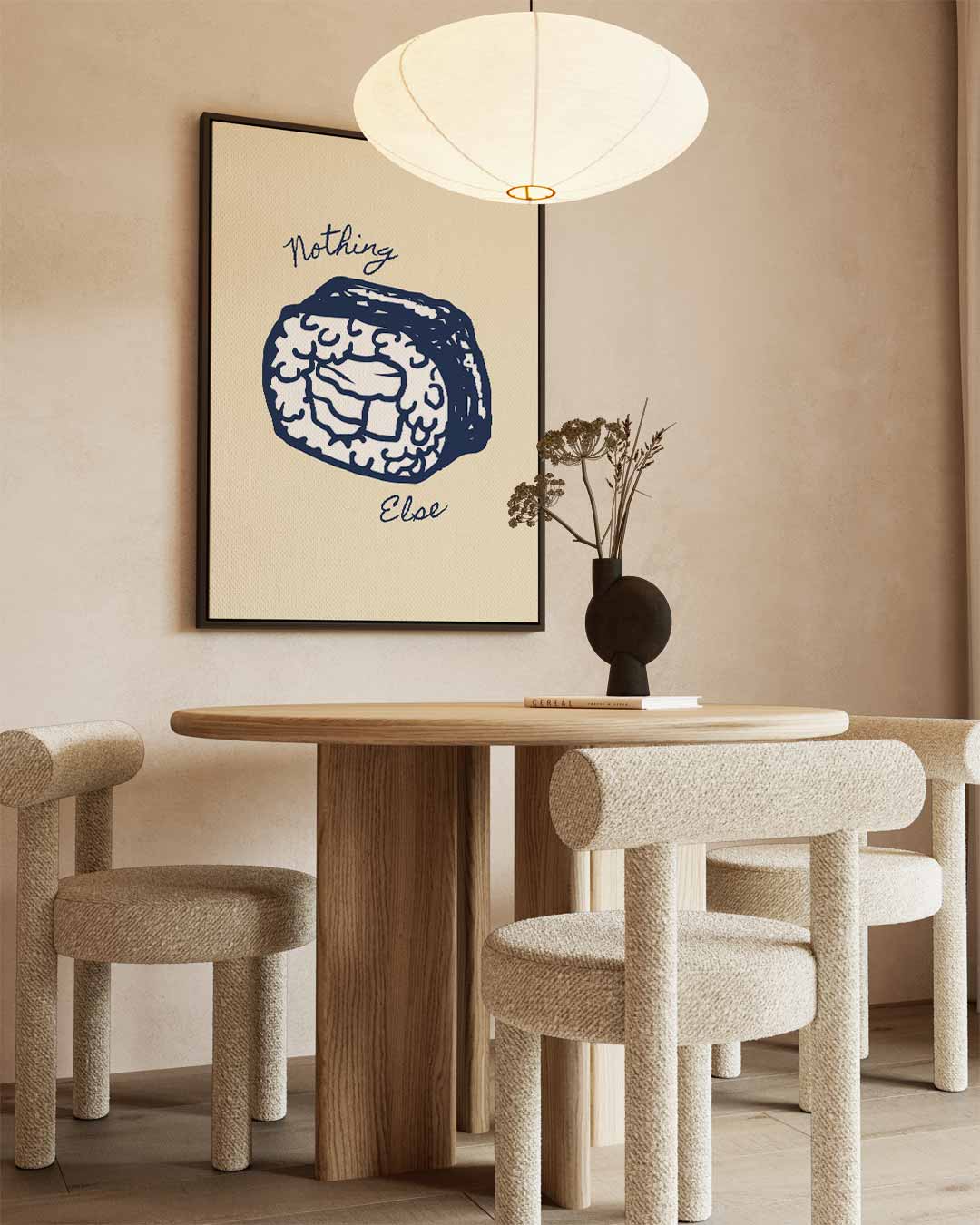 Sushi Sketch Art Print Kunstwerk-canvas-dibond-plexiglas-wanddecoratie-WallArtistic
