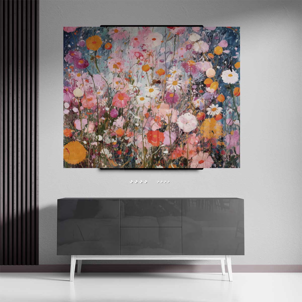 Bloemen Weelde Schilderij Kunstwerk-canvas-dibond-plexiglas-wanddecoratie-WallArtistic