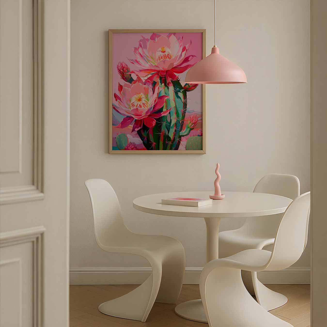 Kleurrijke Cactus Bloemenpracht Poster-WallArtistic