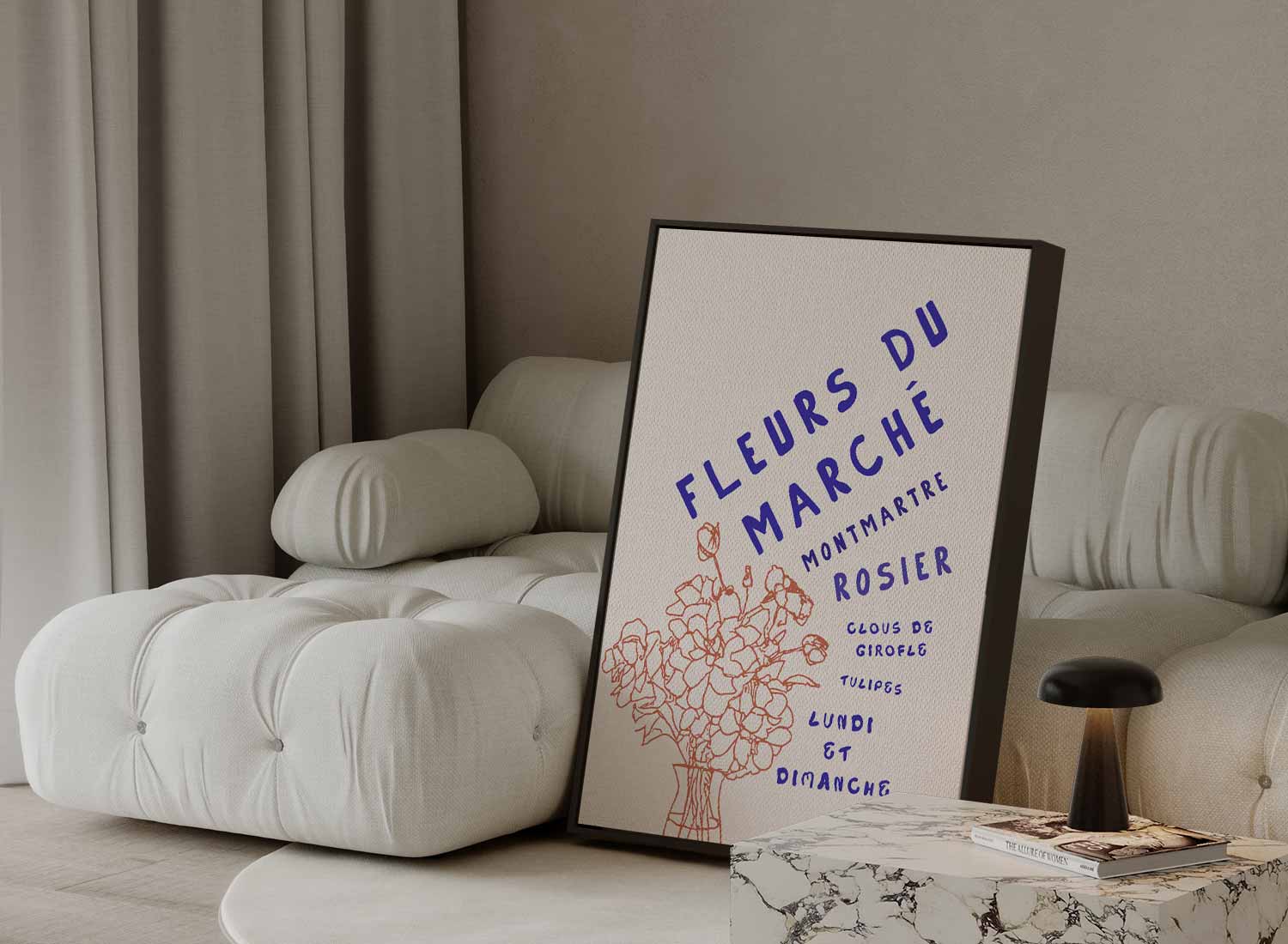 Fleurs du Marché Poster