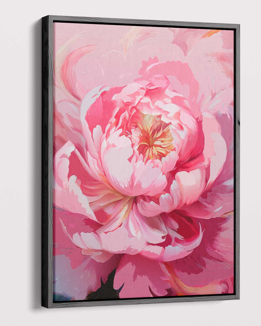 Bloeiende Peony Kunstwerk-canvas-dibond-plexiglas-wanddecoratie-WallArtistic