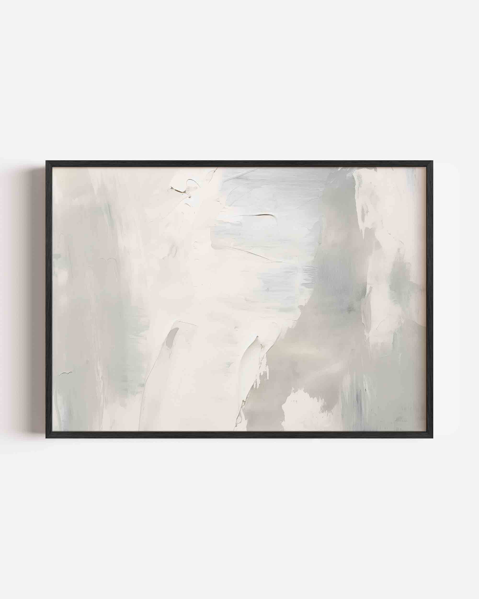 Abstracte grijze en witte Poster