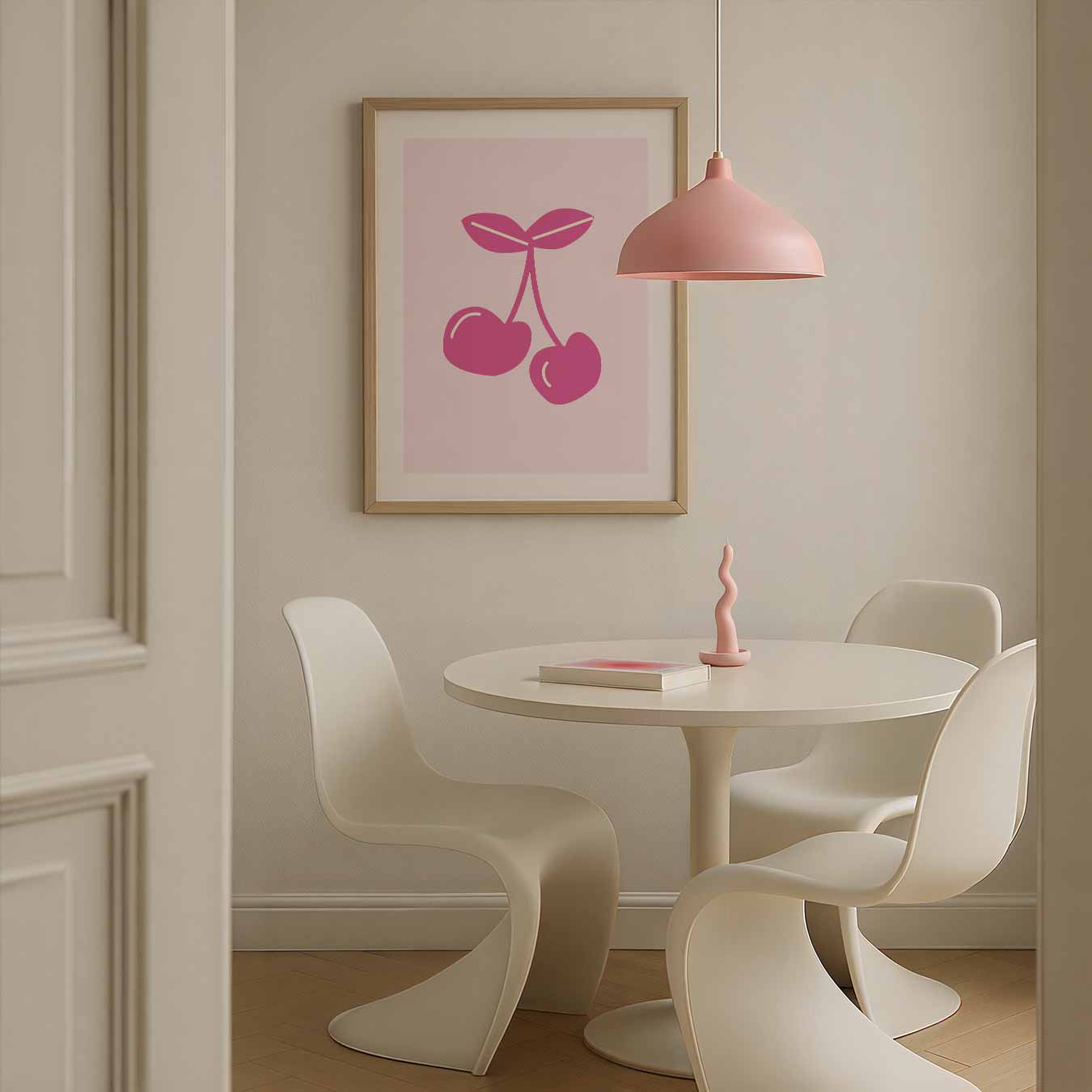 Schattige Kersen Illustratie Poster