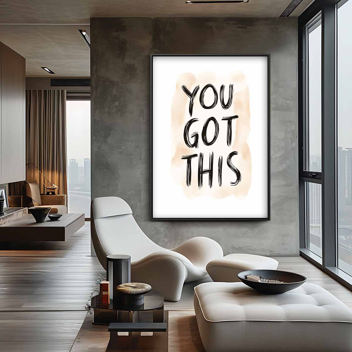 Inspirerende "You Got This" Poster Kunstwerk-canvas-dibond-plexiglas-wanddecoratie-WallArtistic