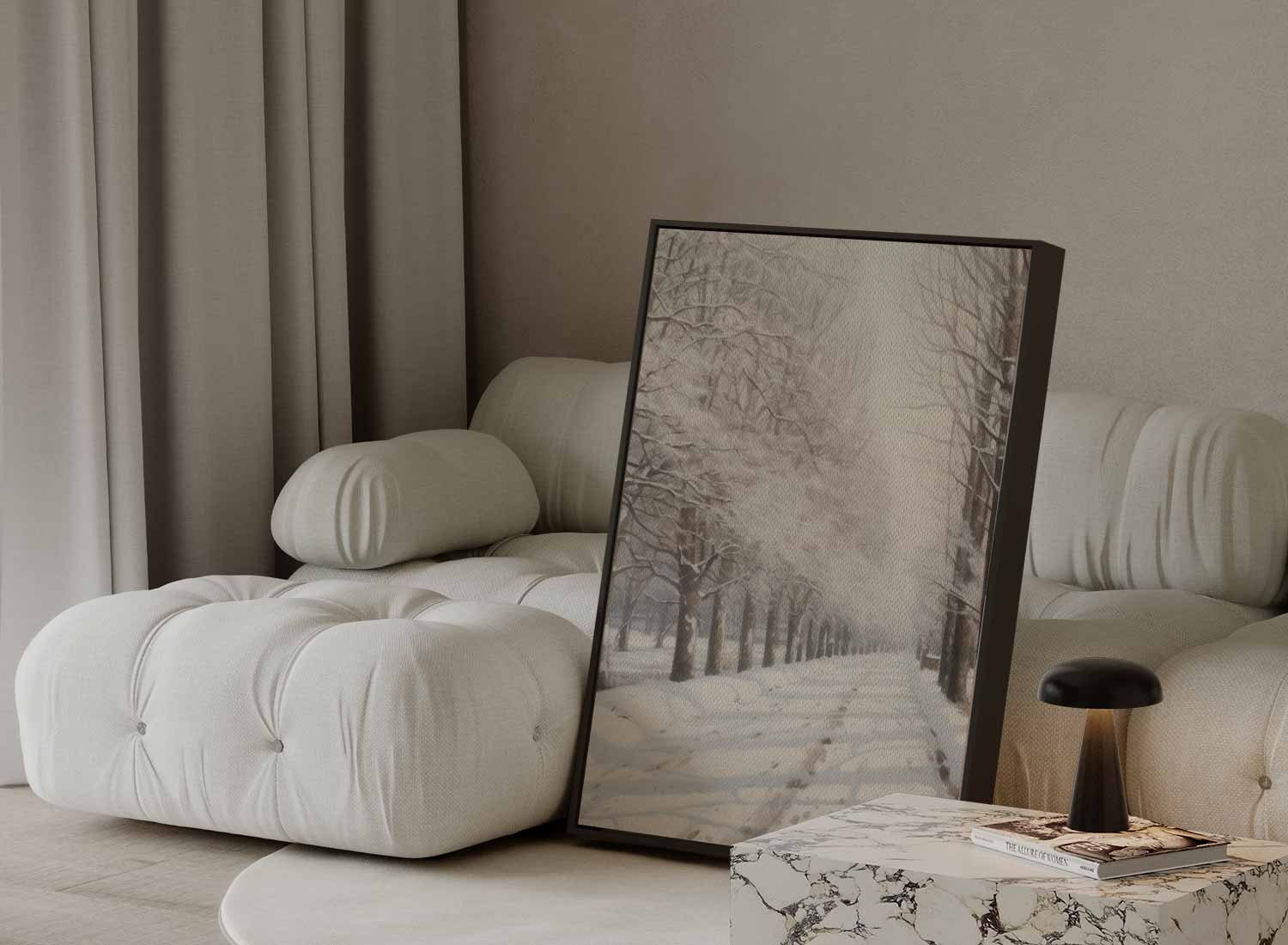 Winter Wonderland Laantje Kunstwerk-canvas-dibond-plexiglas-wanddecoratie-WallArtistic