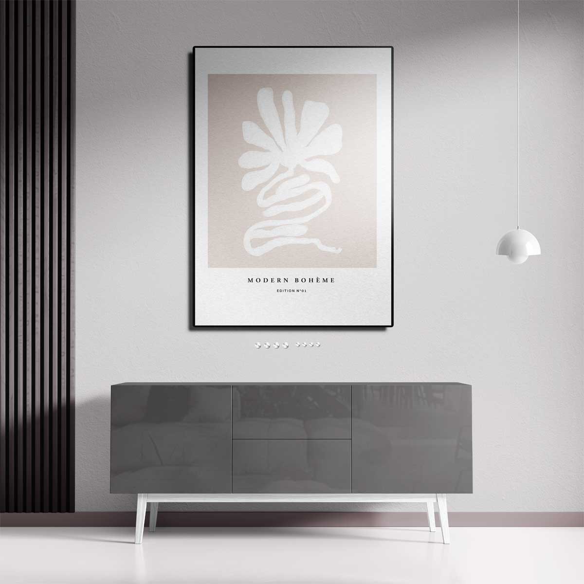 Moderne Boho Bloem Kunstwerk-canvas-dibond-plexiglas-wanddecoratie-WallArtistic