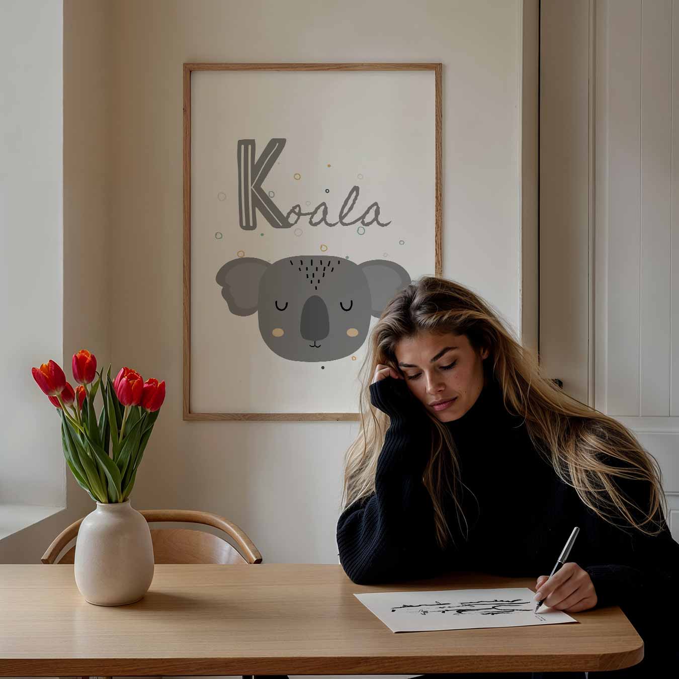 Schattige Koala Slaapkamer Poster