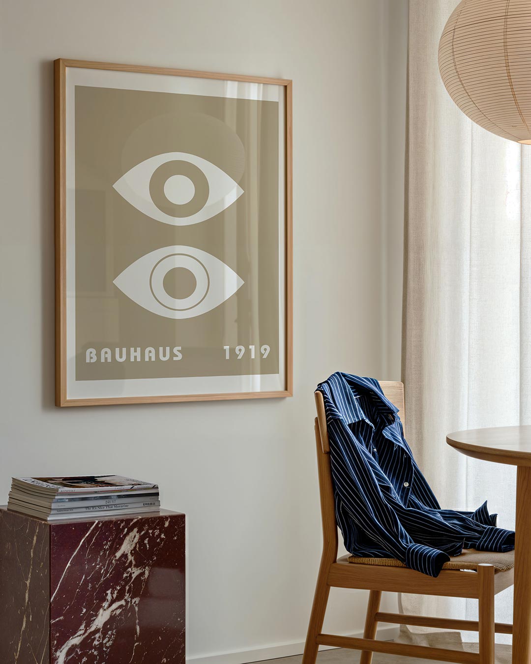 Oogvormen en tekst Poster