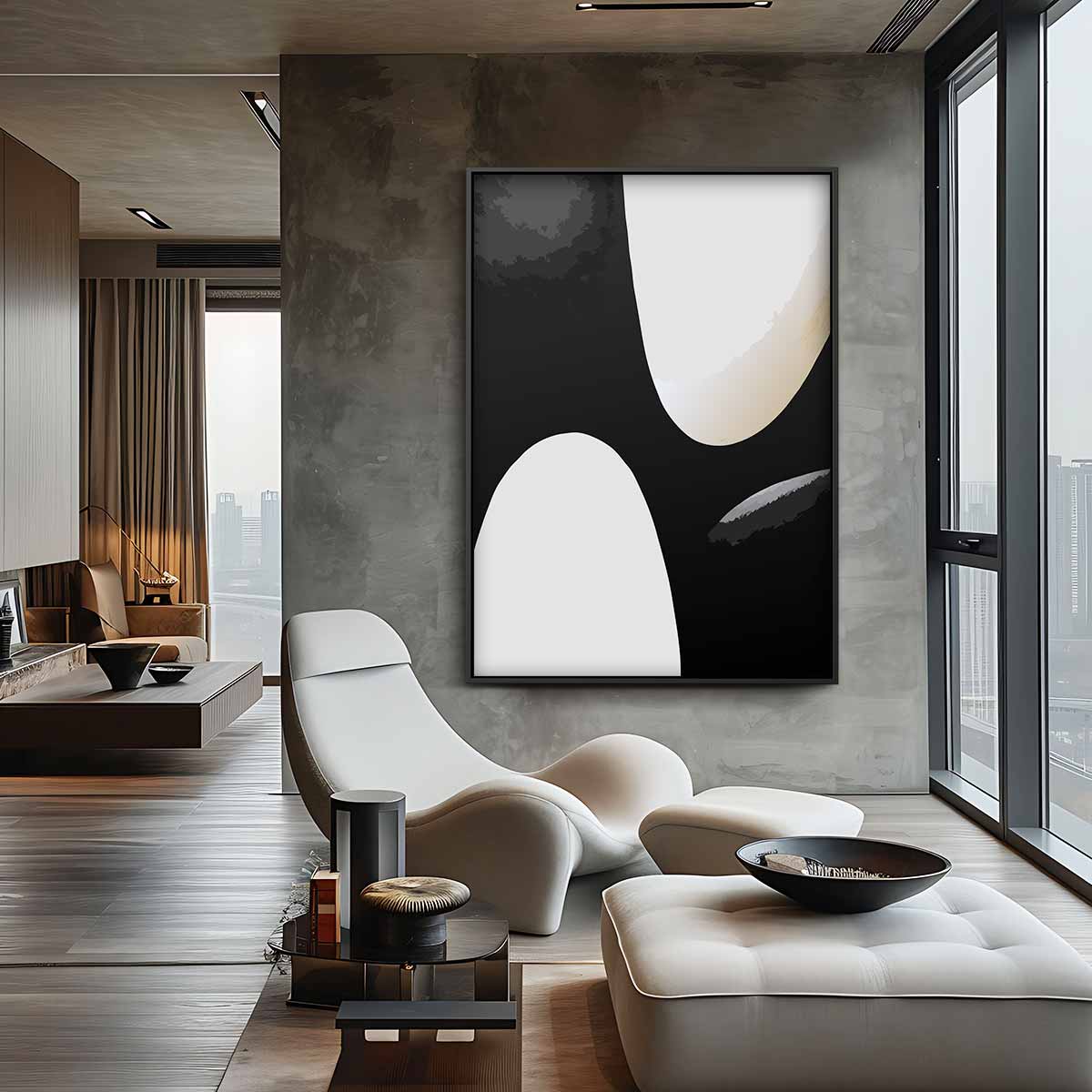 Abstracte Elegantie Kunstwerk-canvas-dibond-plexiglas-wanddecoratie-WallArtistic