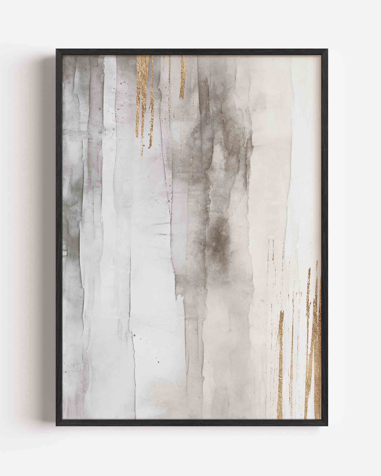 Abstracte gouden strepen Poster