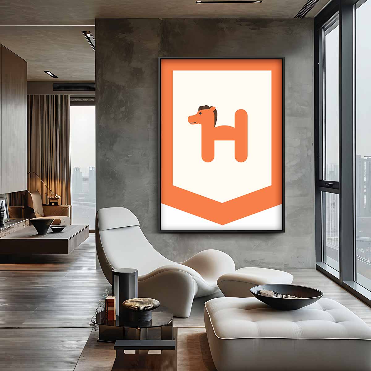 Vrolijke Oranjewereld Kunstwerk-canvas-dibond-plexiglas-wanddecoratie-WallArtistic