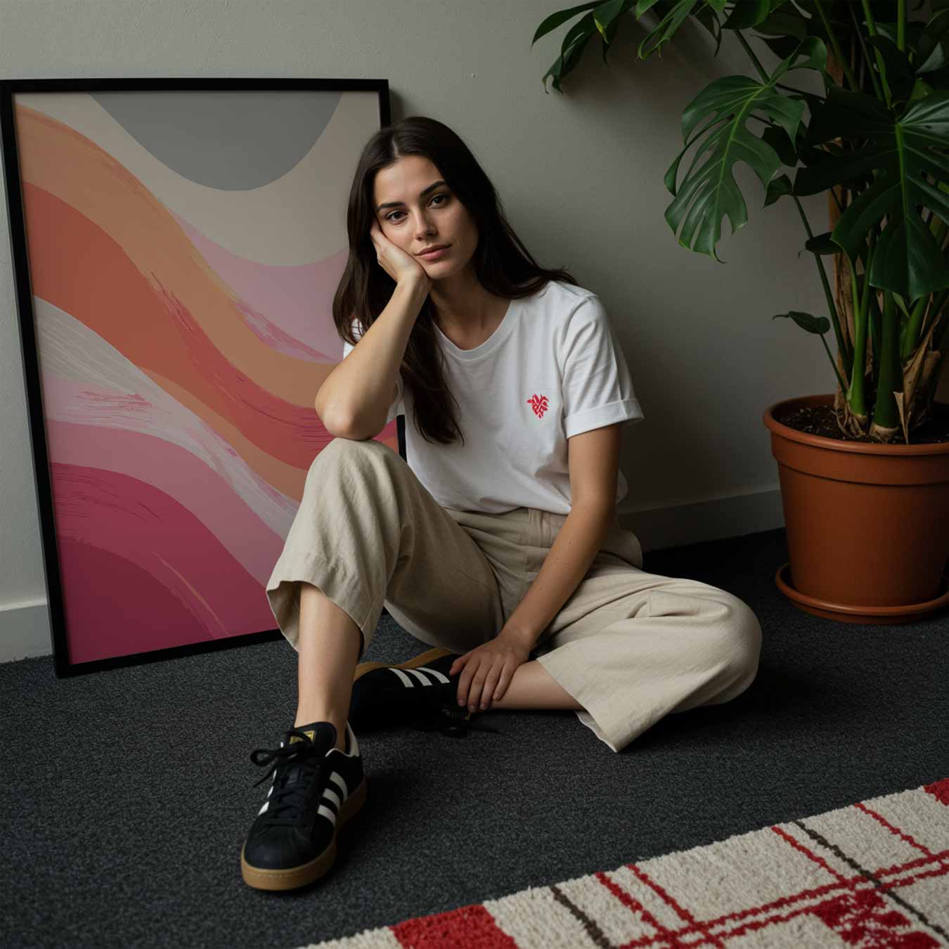 Kleurrijke Abstracte Golven Poster-WallArtistic