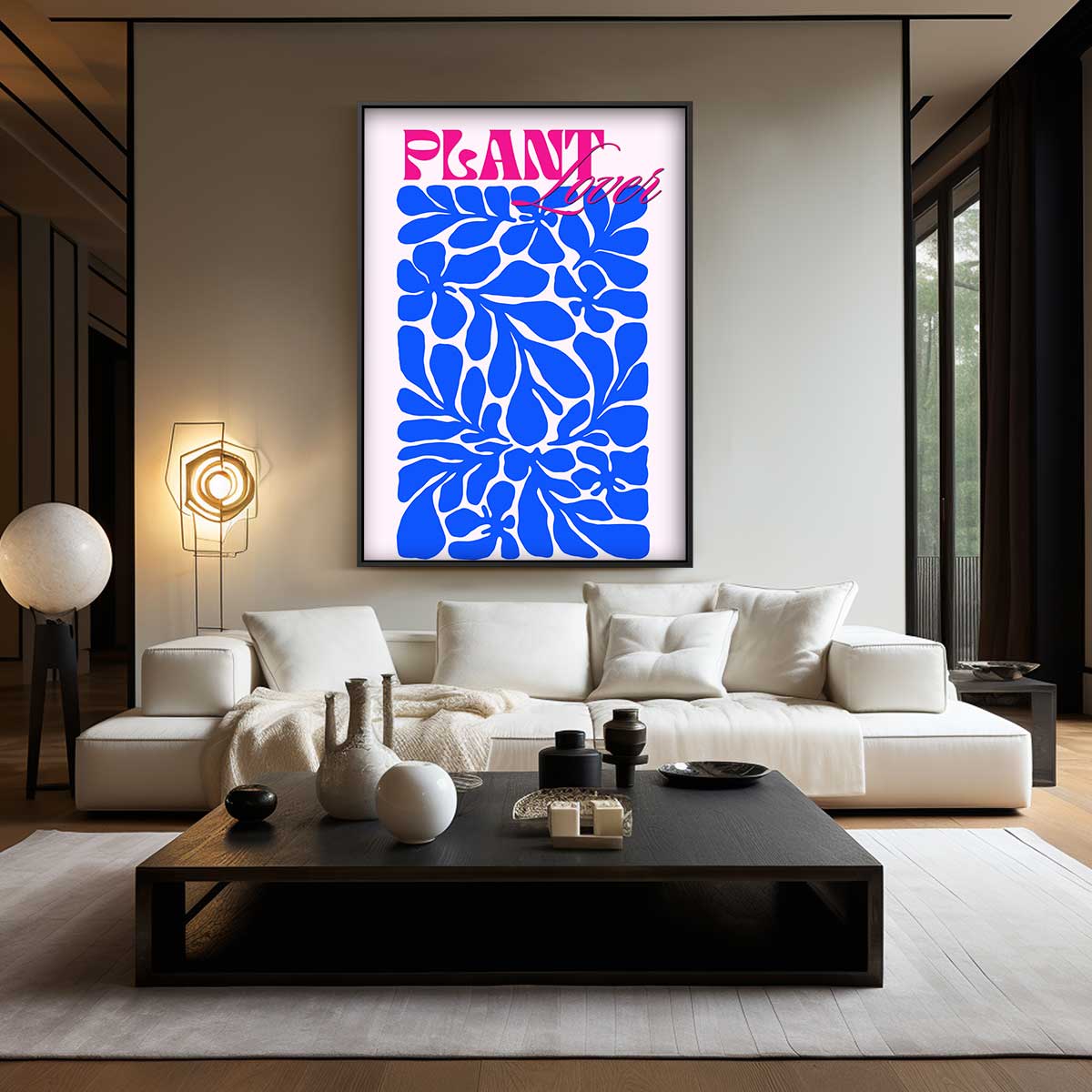 Kleurrijke Botanische Fantasie Kunstwerk-canvas-dibond-plexiglas-wanddecoratie-WallArtistic
