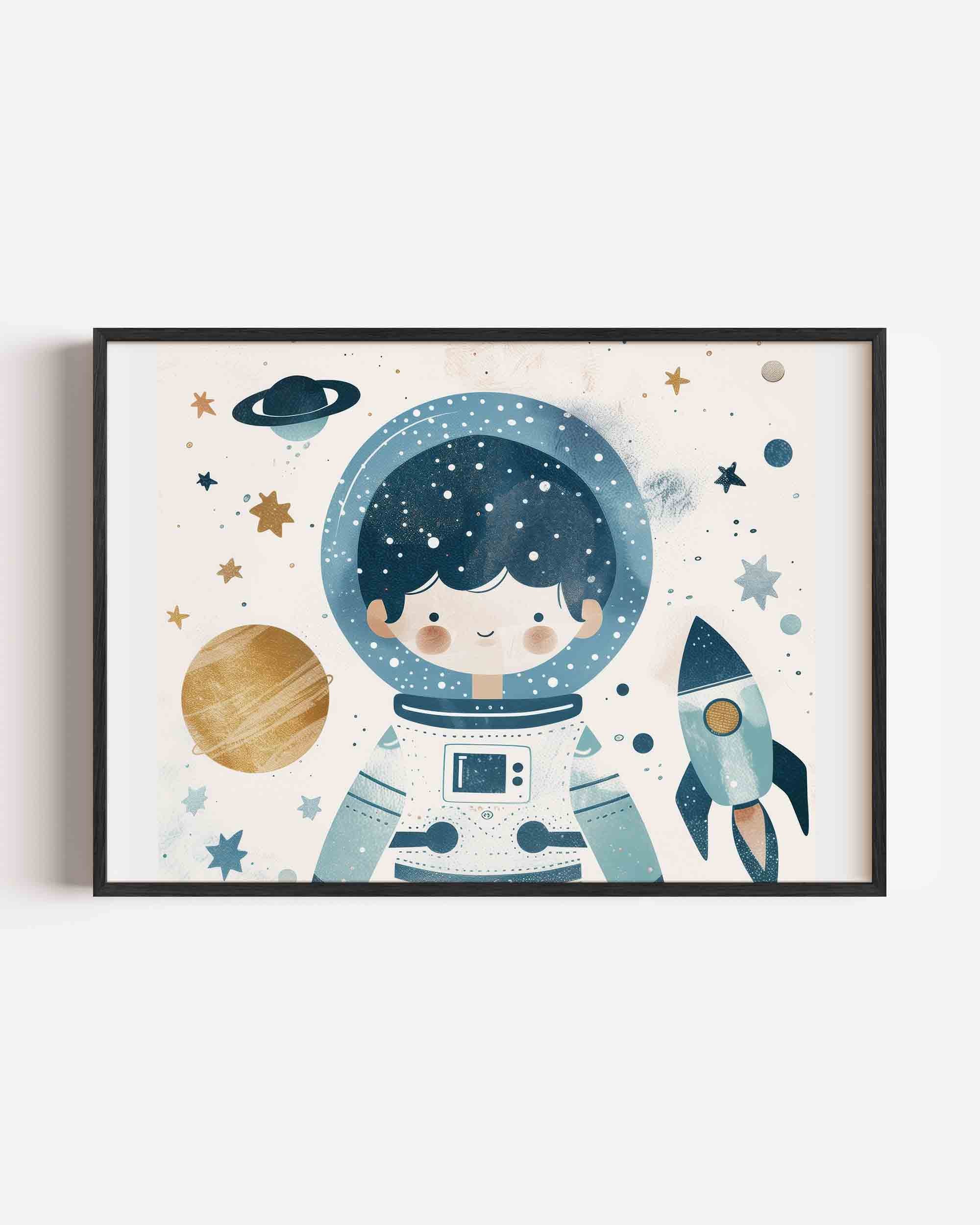 Astronaut en ruimte Poster