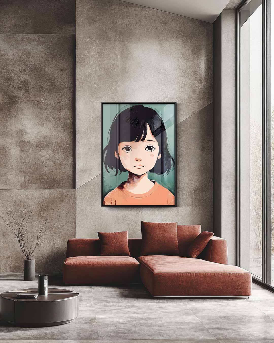 Dromerige Blik Kunstwerk-canvas-dibond-plexiglas-wanddecoratie-WallArtistic