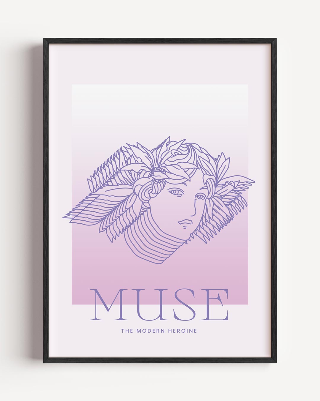 Moderne Heldin 'Muse' Poster-WallArtistic