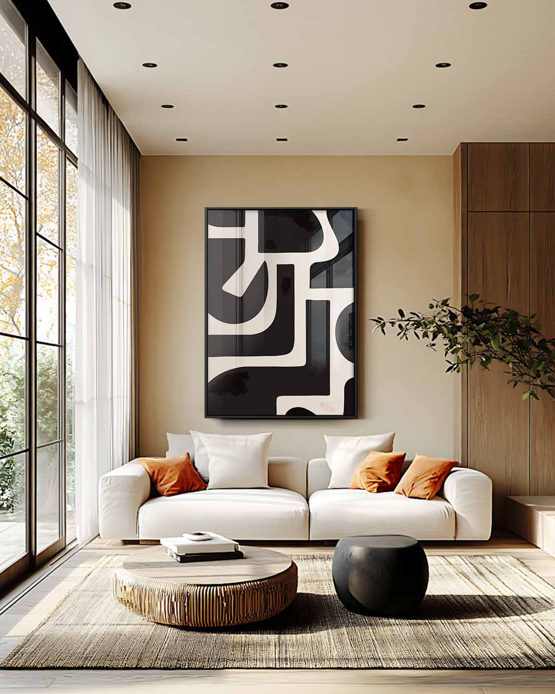 Abstract Elegance Wanddecoratie Kunstwerk-canvas-dibond-plexiglas-wanddecoratie-WallArtistic
