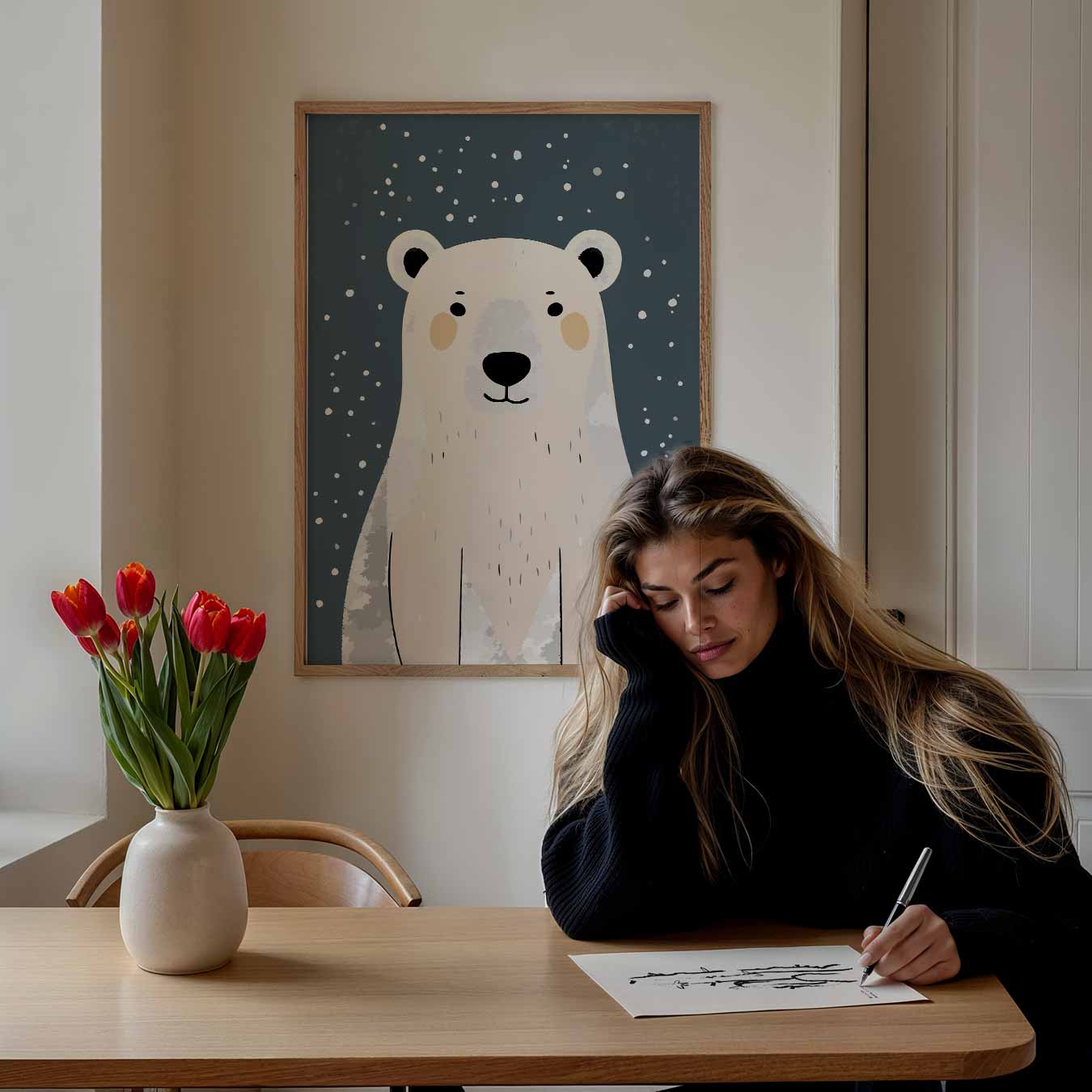 Schattige IJsbeer Poster