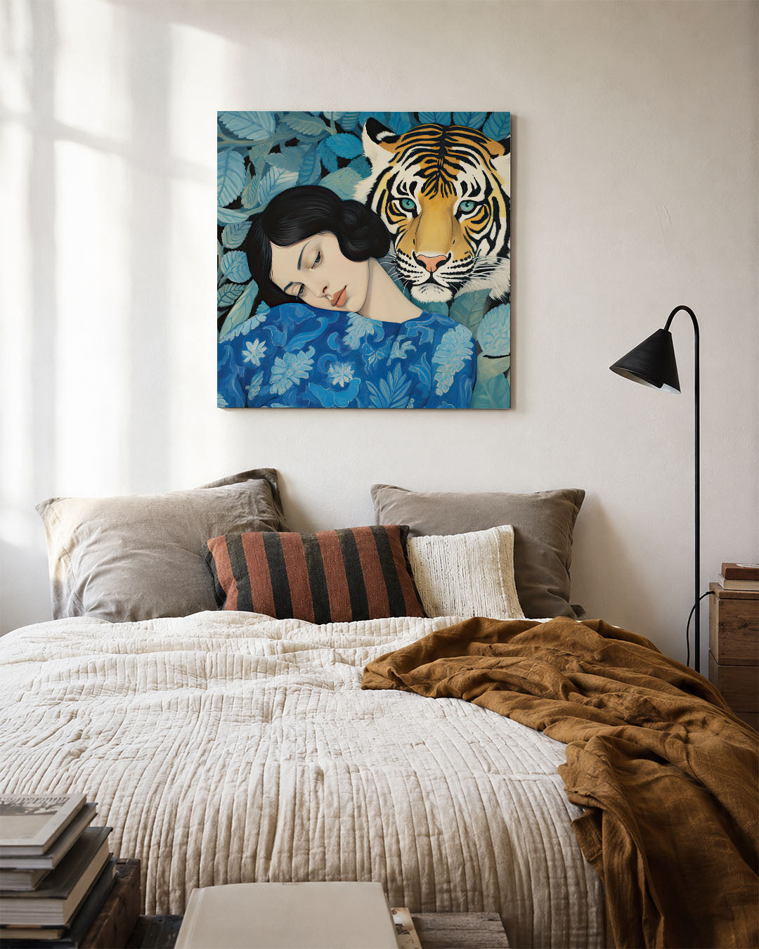 Dromerige tijger Kunstwerk