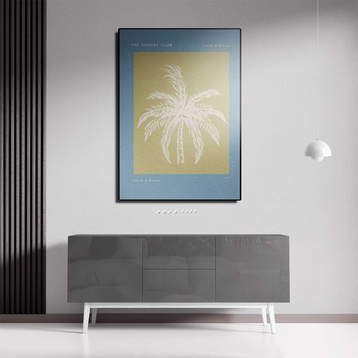 Tropische Palmboom Kunstprint Kunstwerk-canvas-dibond-plexiglas-wanddecoratie-WallArtistic