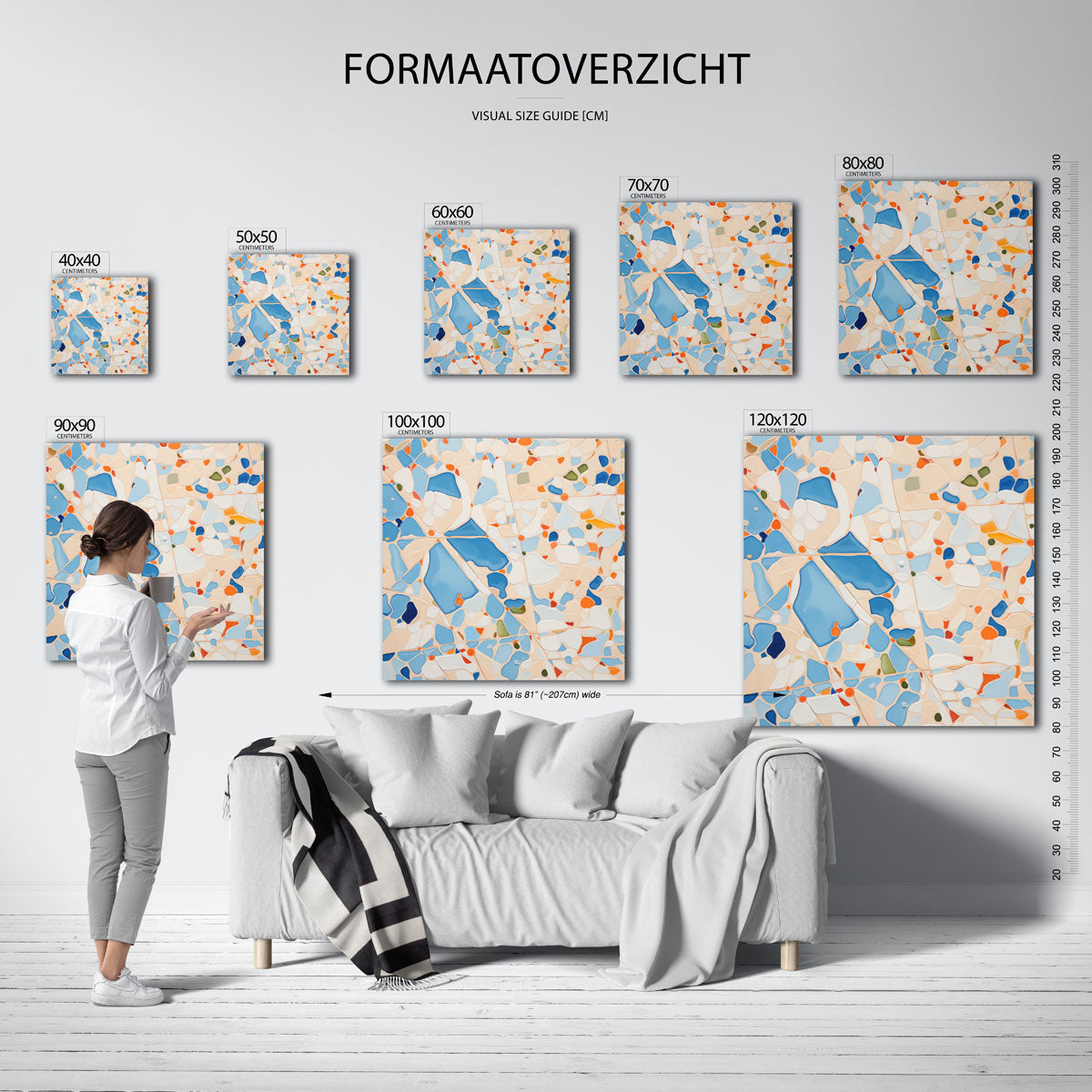 Abstracte vormen Poster