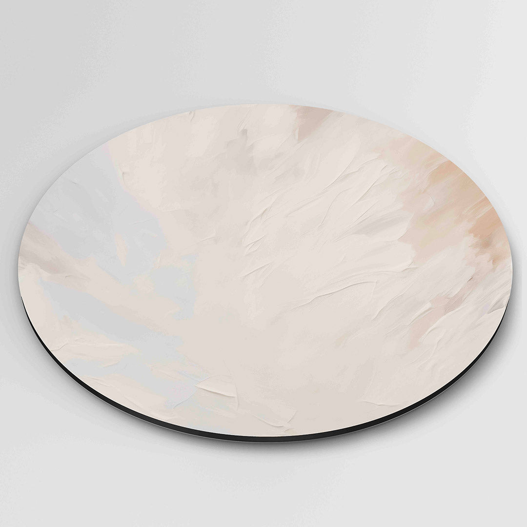 Abstracte beige Muurcirkel