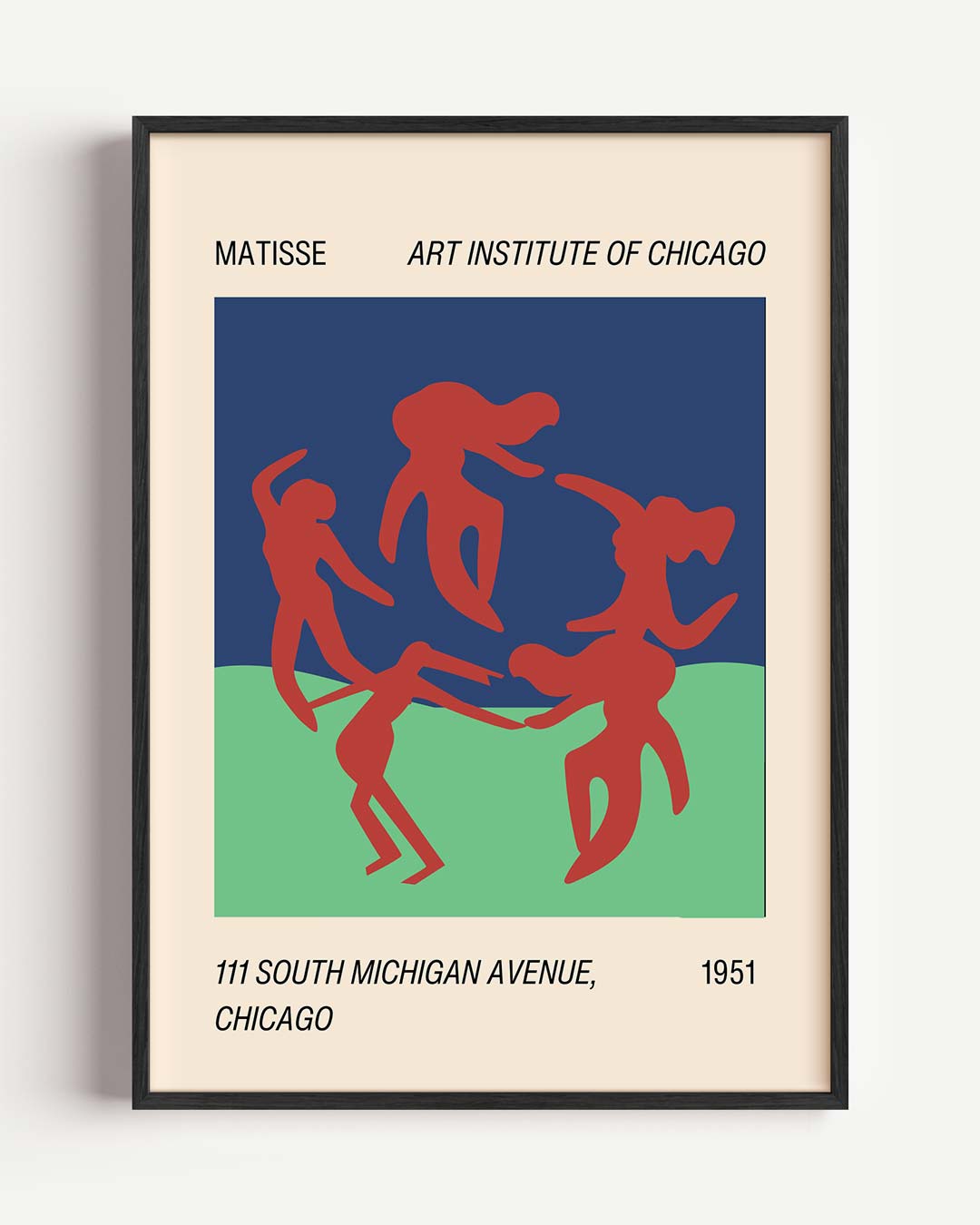 Dansende Figuren Poster-WallArtistic