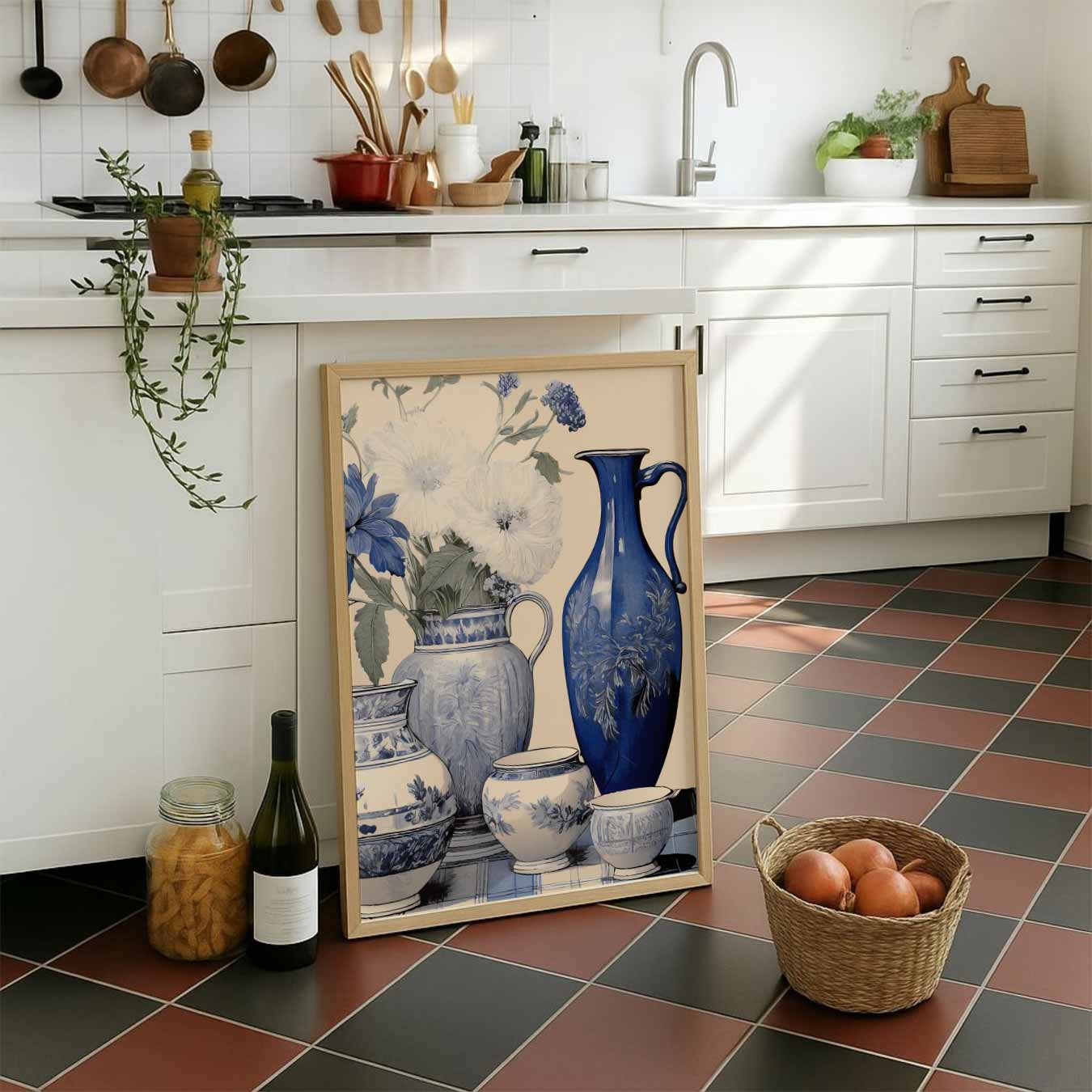 Rustieke Bloemenvazen Poster
